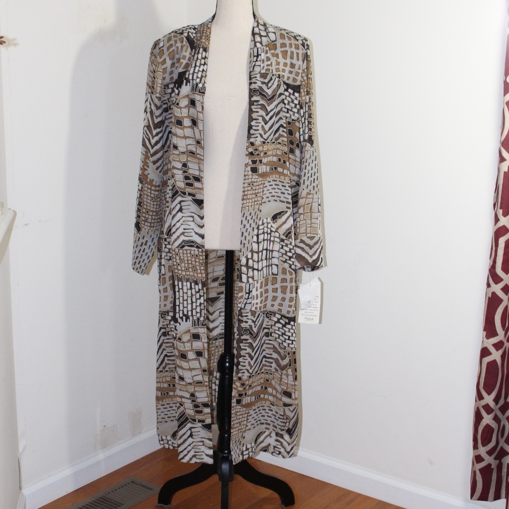 Khaliah Ali Collection, Duster Jacket Coat Light weight - Picture 1 of 9